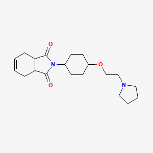 3a,4,7,7a-Tetrahydro-2-(4-(2-(1-pyrrolidinyl)ethoxy)cyclohexyl)-1H-isoindole-1,3(2H)-dione