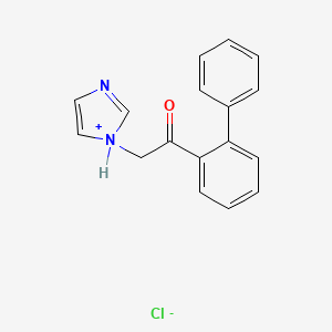 N-((2-Phenylbenzoyl)methyl)imidazole hydrochloride