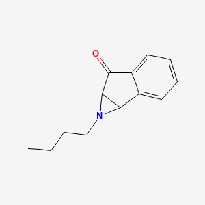 Indeno(1,2-b)azirin-6(1H)-one, 1-butyl-1a,6a-dihydro-