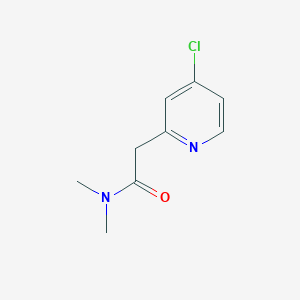 molecular formula C9H11ClN2O B1376453 2-(4-chloropyridin-2-yl)-N,N-dimethylacetamide CAS No. 1394042-75-1