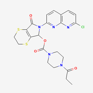 molecular formula C22H22ClN5O4S2 B13764565 Suproclone CAS No. 76535-71-2