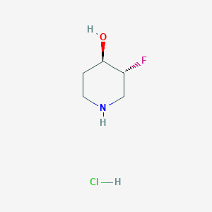 (3R,4R)-rel-3-Fluoropiperidin-4-ol hydrochloride