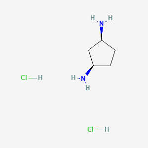 molecular formula C5H14Cl2N2 B1376466 cis-Cyclopentane-1,3-diamine dihydrochloride CAS No. 63591-57-1