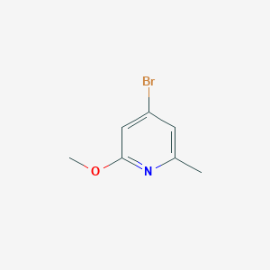 molecular formula C7H8BrNO B1376469 4-Bromo-2-methoxy-6-methylpyridine CAS No. 1083169-00-9