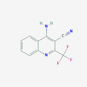 4-Amino-2-(trifluoromethyl)-3-quinolinecarbonitrile