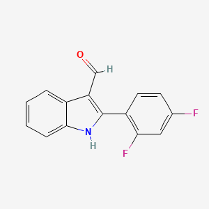 2-(2,4-difluorophenyl)-1H-indole-3-carbaldehyde