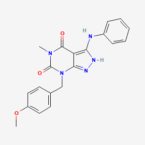 7-(4-Methoxybenzyl)-5-methyl-3-(phenylamino)-2H-pyrazolo[3,4-d]pyrimidine-4,6(5H,7H)-dione