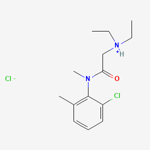 6'-Chloro-2-(diethylamino)-N-methyl-o-acetotoluidide hydrochloride