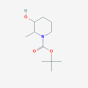 molecular formula C11H21NO3 B1376475 Tert-butyl 3-hydroxy-2-methylpiperidine-1-carboxylate CAS No. 741737-29-1