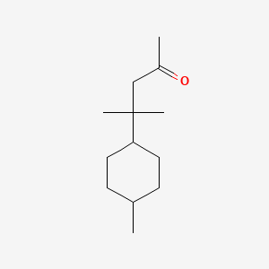 molecular formula C13H24O B13764787 4-Methyl-4-(4-methylcyclohexyl)pentan-2-one CAS No. 5505-84-0