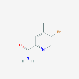 molecular formula C7H7BrN2O B1376479 5-溴-4-甲基吡啶-2-甲酰胺 CAS No. 1809158-16-4