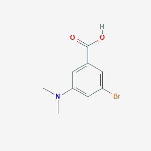 molecular formula C9H10BrNO2 B1376481 3-溴-5-(二甲氨基)苯甲酸 CAS No. 1369915-68-3