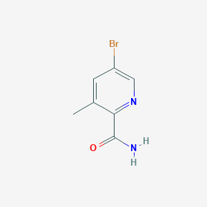 molecular formula C7H7BrN2O B1376484 5-Bromo-3-methylpyridine-2-carboxamide CAS No. 1400645-41-1