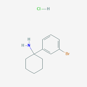 molecular formula C12H17BrClN B1376486 1-(3-溴苯基)环己-1-胺盐酸盐 CAS No. 676138-34-4
