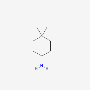 molecular formula C9H19N B1376488 4-Ethyl-4-methylcyclohexan-1-amine CAS No. 1376287-82-9