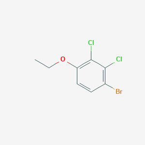 molecular formula C8H7BrCl2O B1376489 1-Bromo-2,3-dichloro-4-ethoxybenzene CAS No. 1253972-22-3