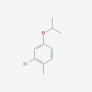 molecular formula C10H13BrO B1376490 2-Bromo-4-isopropoxy-1-methylbenzene CAS No. 1254062-68-4