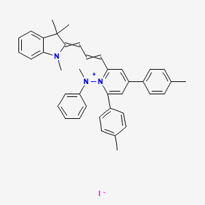 3H-Indolium, 2-(3-(4,6-bis(4-methylphenyl)-1-(methylphenylamino)-2(1H)-pyridinylidene)-1-propenyl)-1,3,3-trimethyl-, iodide