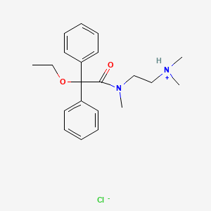 Acetamide, N-(2-dimethylaminoethyl)-2-ethoxy-N-methyl-2,2-diphenyl-, hydrochloride