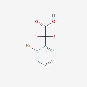 molecular formula C8H5BrF2O2 B1376498 2-(2-Bromophenyl)-2,2-difluoroacetic acid CAS No. 1375472-90-4