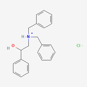 molecular formula C22H24ClNO B13764990 N-(beta-Hydroxyphenethyl)dibenzylamine hydrochloride CAS No. 67031-40-7