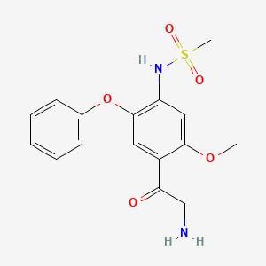 N-[4-(2-Aminoacetyl)-5-methoxy-2-phenoxyphenyl]-methanesulfonamide