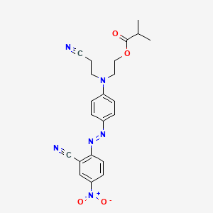 Propanoic acid, 2-methyl-, 2-[(2-cyanoethyl)[4-[(2-cyano-4-nitrophenyl)azo]phenyl]amino]ethyl ester