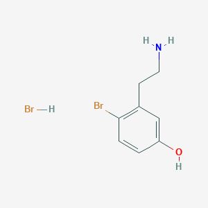molecular formula C8H11Br2NO B1376504 3-(2-Amino-ethyl)-4-bromo-phenol hydrobromide CAS No. 870553-46-1