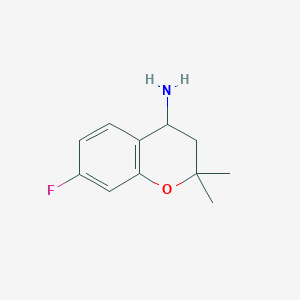 7-fluoro-2,2-dimethyl-3,4-dihydro-2H-1-benzopyran-4-amine