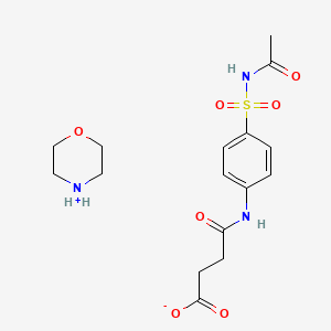 4-[4-(Acetylsulfamoyl)anilino]-4-oxobutanoate;morpholin-4-ium