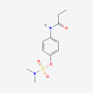 Propionanilide, p-hydroxy-, dimethylsulfamate