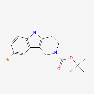 tert-Butyl 8-bromo-5-methyl-1,3,4,5-tetrahydro-2H-pyrido[4,3-b]indole-2-carboxylate