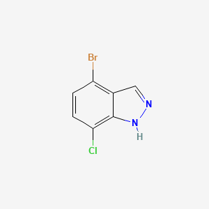 molecular formula C7H4BrClN2 B1376510 4-Bromo-7-chloro-1H-indazole CAS No. 1186334-61-1