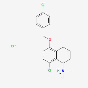 1-Naphthylamine, 1,2,3,4-tetrahydro-8-chloro-5-(4-chlorobenzyloxy)-N,N-dimethyl-, hydrochloride