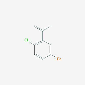 molecular formula C9H8BrCl B1376513 4-Bromo-1-chloro-2-(prop-1-en-2-yl)benzene CAS No. 945717-56-6