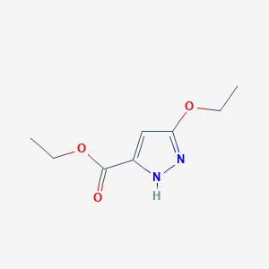 molecular formula C8H12N2O3 B1376514 5-乙氧基-1H-吡唑-3-羧酸乙酯 CAS No. 1116656-05-3