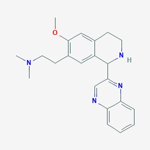 2-[6-Methoxy-1-(2-quinoxalinyl)-1,2,3,4-tetrahydro-7-isoquinolinyl]-N,N-dimethylethanamine