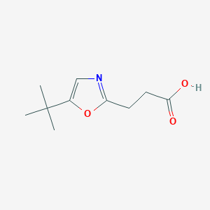 3-(5-Tert-butyl-1,3-oxazol-2-yl)propanoic acid