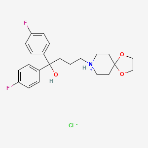 1,4-Dioxa-8-azaspiro(4.5)decane-8-butanol, alpha,alpha-bis(4-fluorophenyl)-, hydrochloride