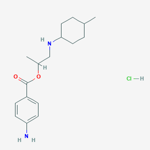 2-(4-Aminobenzoyl)oxypropyl-(4-methylcyclohexyl)azanium chloride