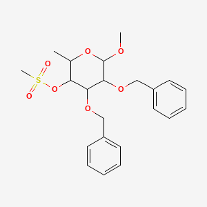 [6-Methoxy-2-methyl-4,5-bis(phenylmethoxy)oxan-3-yl] methanesulfonate