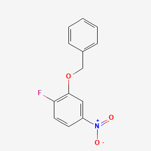 molecular formula C13H10FNO3 B1376533 2-(Benzyloxy)-1-fluoro-4-nitrobenzene CAS No. 433226-25-6