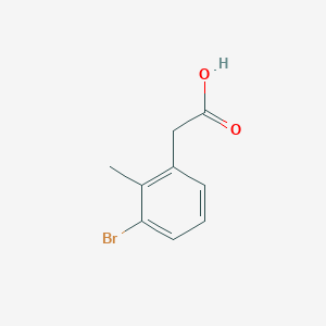 molecular formula C9H9BrO2 B1376534 2-(3-溴-2-甲基苯基)乙酸 CAS No. 1261618-03-4