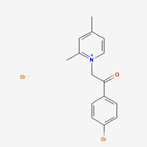 1-[2-(4-Bromophenyl)-2-oxoethyl]-2,4-dimethylpyridin-1-ium bromide