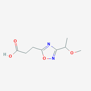 3-[3-(1-Methoxyethyl)-1,2,4-oxadiazol-5-yl]propanoic acid