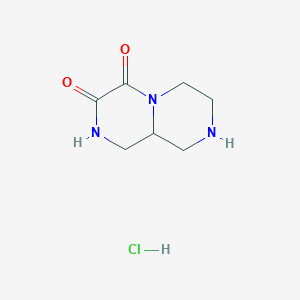 octahydro-1H-pyrazino[1,2-a]piperazine-3,4-dione hydrochloride