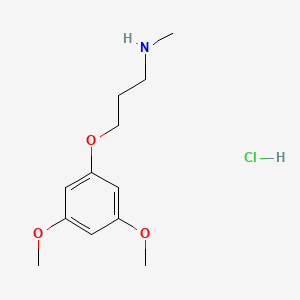 molecular formula C12H20ClNO3 B1376545 [3-(3,5-Dimethoxyphenoxy)propyl](methyl)amine hydrochloride CAS No. 1384430-92-5
