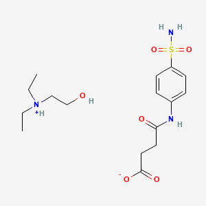 Diethyl(2-hydroxyethyl)azanium;4-oxo-4-(4-sulfamoylanilino)butanoate