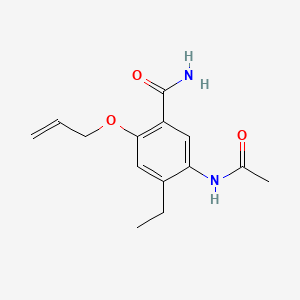 Benzamide, 5-acetamido-2-allyloxy-4-ethyl-