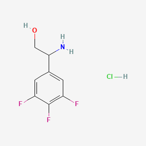 molecular formula C8H9ClF3NO B1376558 2-Amino-2-(3,4,5-trifluorophenyl)ethan-1-ol hydrochloride CAS No. 1423034-14-3